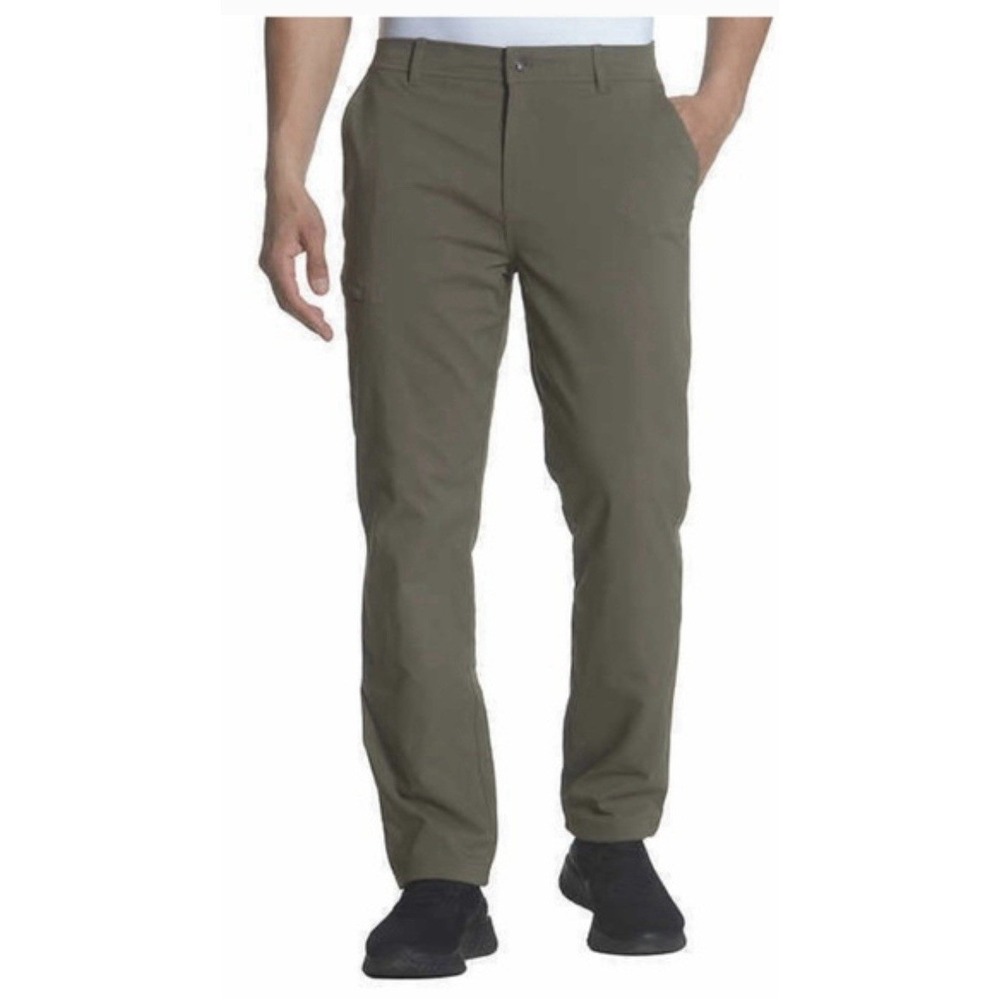 Gerry Fleece Lined Pants Mens 40x30 Green New Water Resistant Stretch Hiking